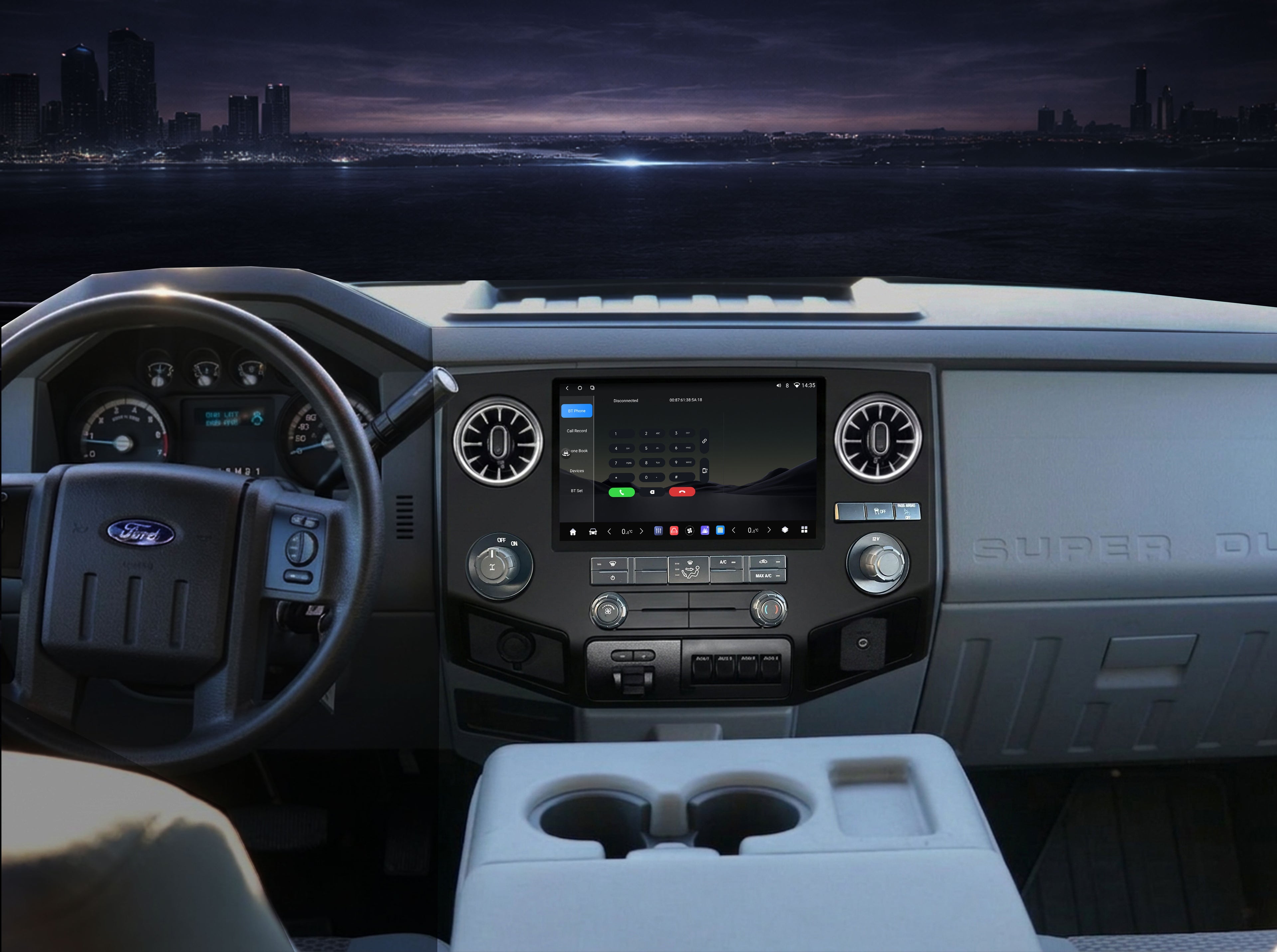 H7 Pro Vertical Touch Screen Entertainment Setup for Ford F-250 / F-350 2009-2014