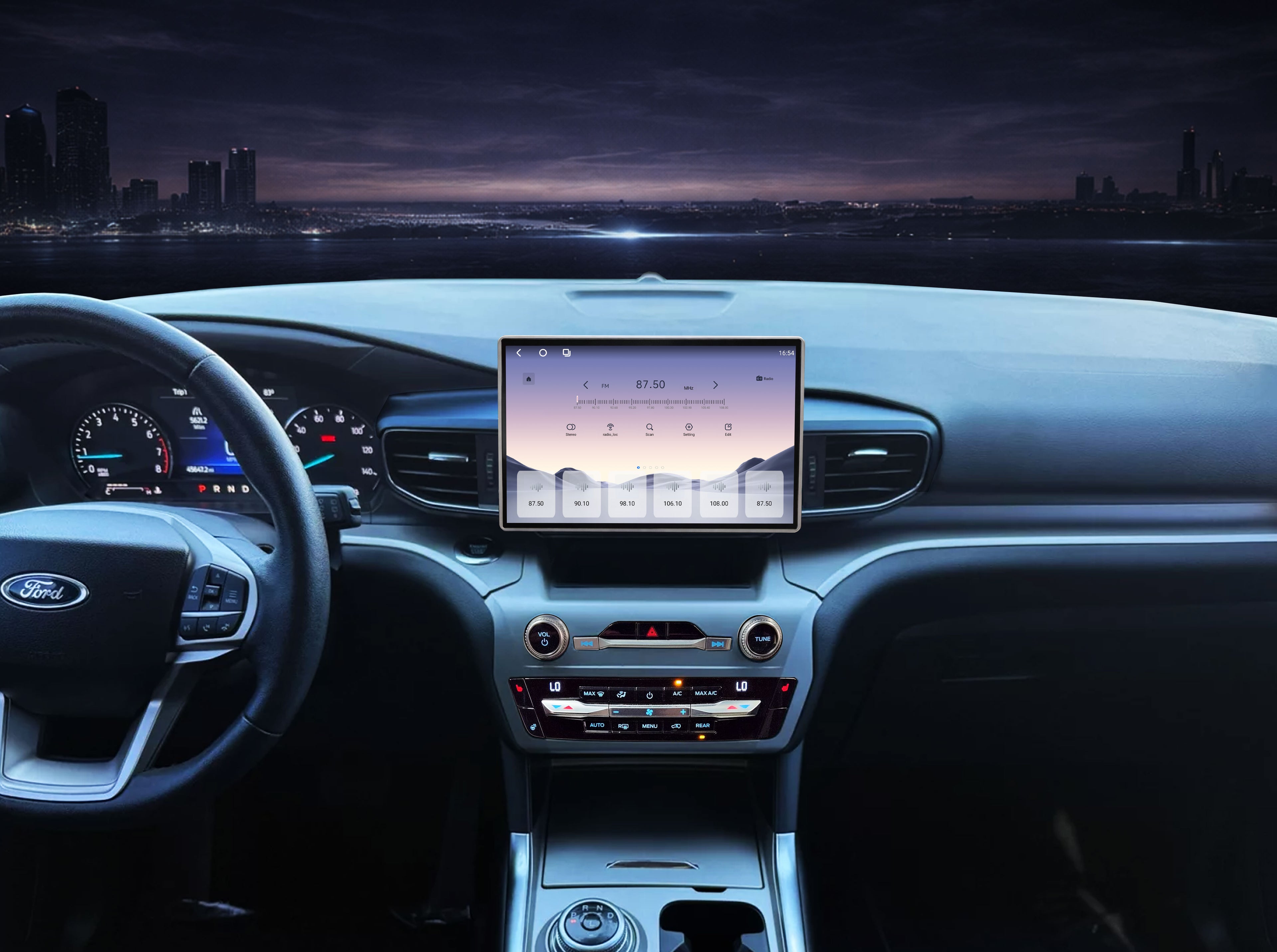 V5 Vertical Display Upgrade Kit for Ford Explorer 2020-2024 (Replaces 4.2" Base Screen)