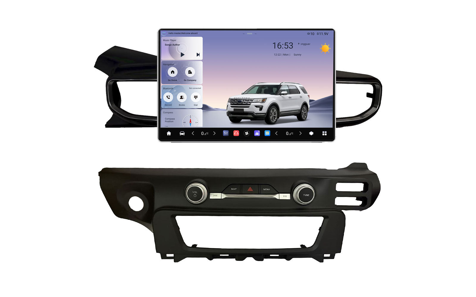 V5 Vertical Display Upgrade Kit for Ford Explorer 2020-2024 (Replaces 4.2" Base Screen)
